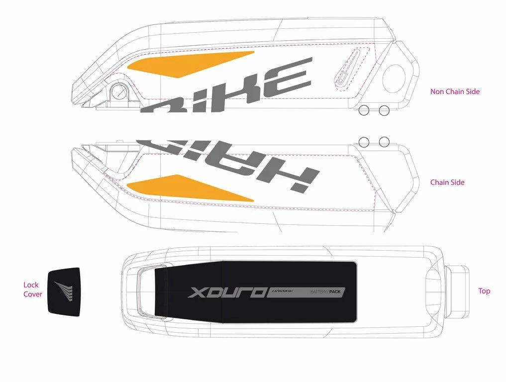 Haibike - Stickers Pour Batterie Bosch Sur XDURO 2014/ 2015/ 2016/ 2017 1 Haibike - Stickers Pour Batterie Bosch Sur XDURO 2014/ 2015/ 2016/ 2017