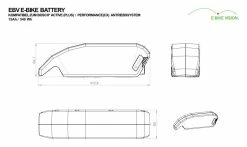 E-Bike Vision - EBV Batterie De Cadre Compatible Bosch Active (Plus) / Performance (CX) 36 V -Pas Cher Le Vélo Branché Magasin 540 3840x2160