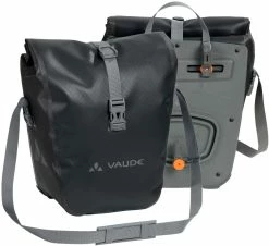 Vaude - Aqua Front - Paire De Sacoches Vélo Pour Roue Avant -Pas Cher Le Vélo Branché Magasin Vaude Aqua Front pour Velo electrique noir dos 3840x2160