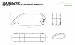E-Bike Vision - EBV Batterie De Cadre Compatible Bosch Active (Plus) / Performance (CX) 36 V -Pas Cher Le Vélo Branché Magasin e bike vision batterie de cadre compatible bosch active performance 2 3840x2160