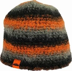 KTM - Bonnet Crocheté Noir/gris/orange