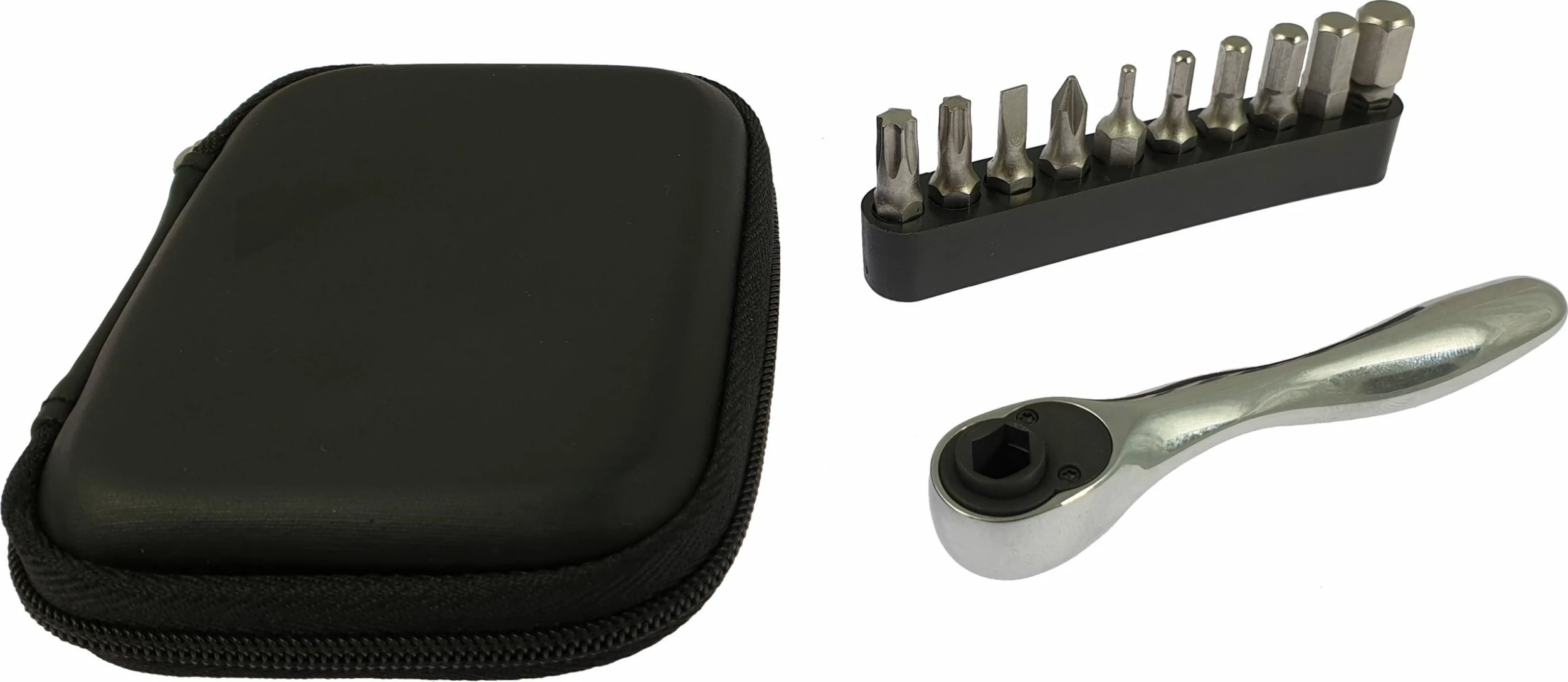 KTM - Pochette à Outils Avec Mini Clé à Cliquet Et Embouts 1 KTM - Pochette à Outils Avec Mini Clé à Cliquet Et Embouts