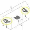 Shimano - Colliers De Fixation (gauche/droite) Pour écran SC-E6100