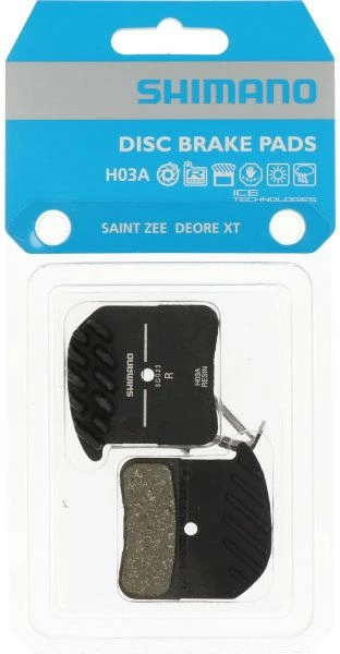 Shimano - Plaquettes De Frein H03A Résine - Avec Aillettes De Refroidissement 1 Shimano - Plaquettes De Frein H03A Résine - Avec Aillettes De Refroidissement